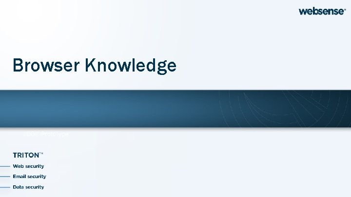 Browser Knowledge JDOE Prototype 