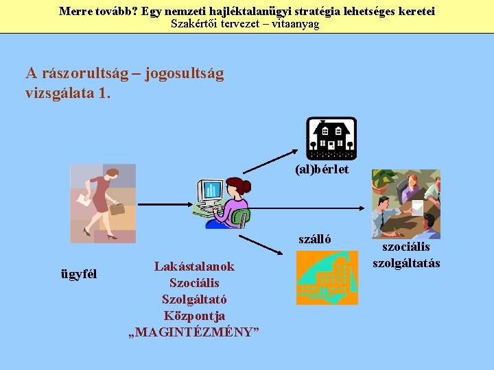 Merre tovább? Egy nemzeti hajléktalanügyi stratégia lehetséges keretei Szakértői tervezet – vitaanyag A rászorultság