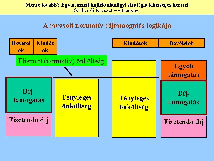 Merre tovább? Egy nemzeti hajléktalanügyi stratégia lehetséges keretei Szakértői tervezet – vitaanyag A javasolt