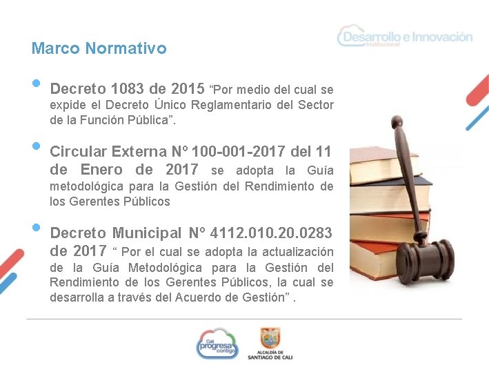 Marco Normativo • Decreto 1083 de 2015 “Por medio del cual se expide el