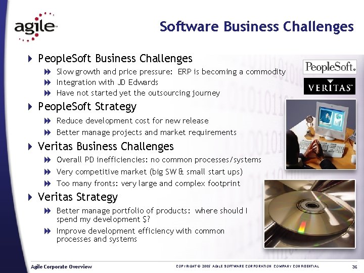 Software Business Challenges 4 People. Soft Business Challenges 8 Slow growth and price pressure: