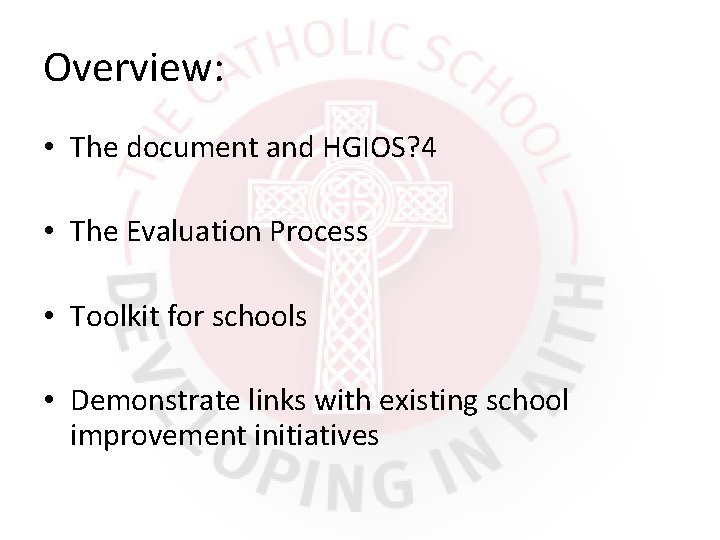 Overview: • The document and HGIOS? 4 • The Evaluation Process • Toolkit for