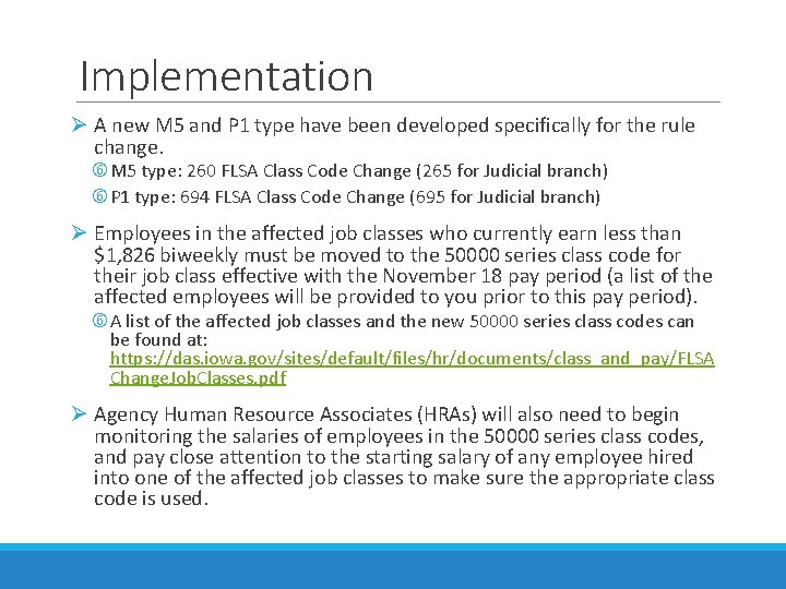 Implementation Ø A new M 5 and P 1 type have been developed specifically