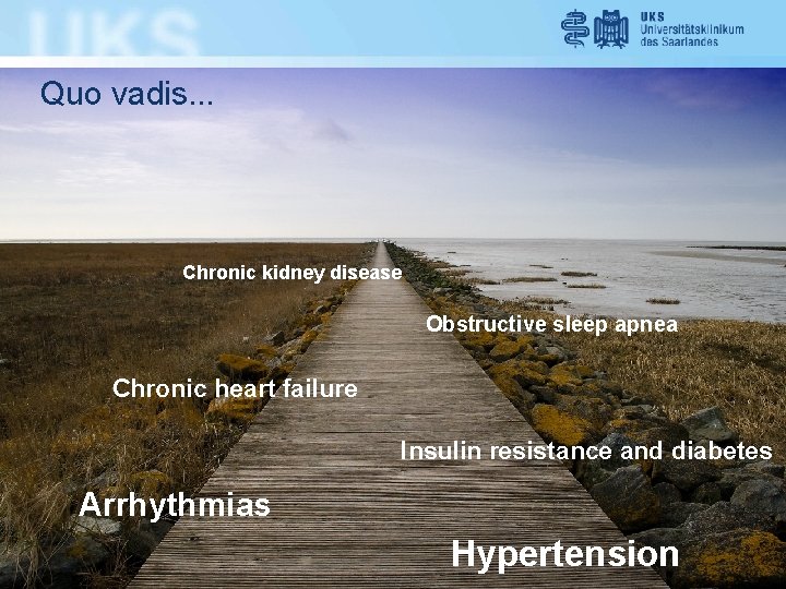 Quo vadis. . . Chronic kidney disease Obstructive sleep apnea Chronic heart failure Insulin