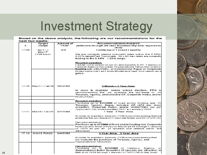 Investment Strategy 10 10 