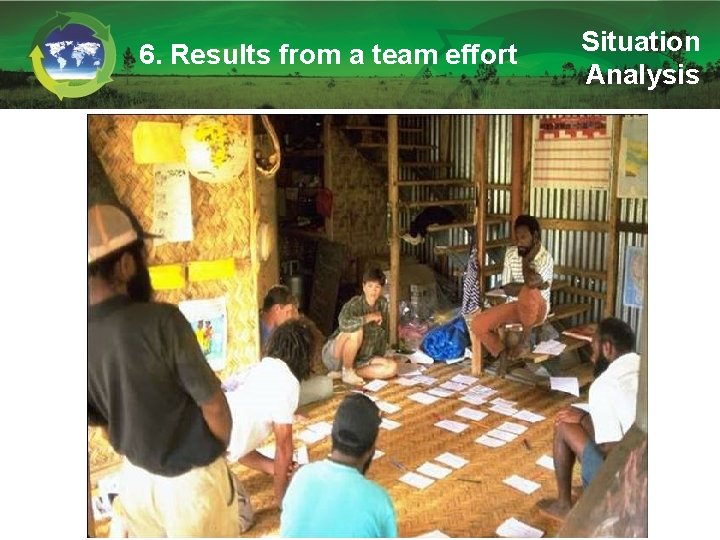 6. Results from a team effort Situation Analysis 