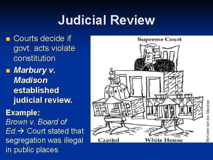 recent examples of judicial review