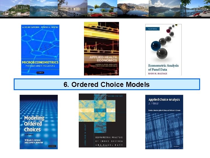 6. Ordered Choice Models 