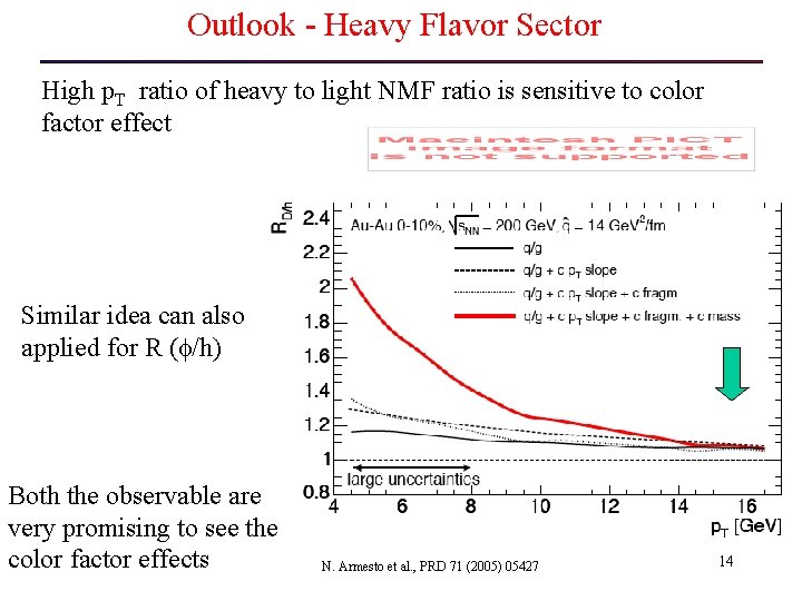 Outlook - Heavy Flavor Sector High p. T ratio of heavy to light NMF