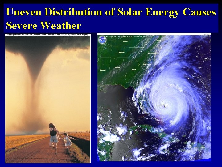 Uneven Distribution of Solar Energy Causes Severe Weather 