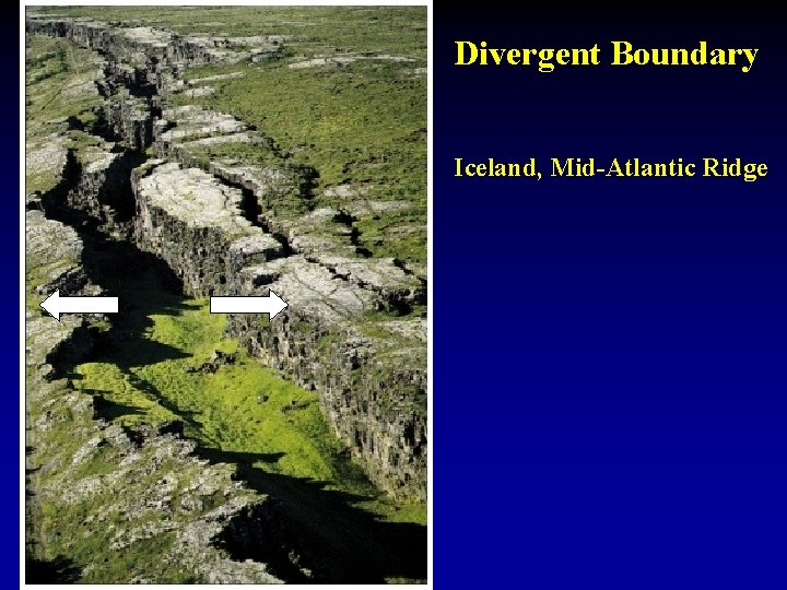 Divergent Boundary Iceland, Mid-Atlantic Ridge 