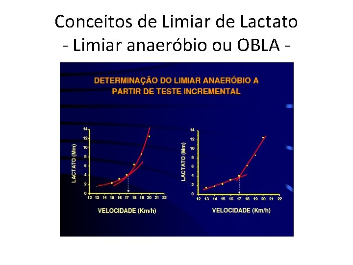 Conceitos de Limiar de Lactato - Limiar anaeróbio ou OBLA - 