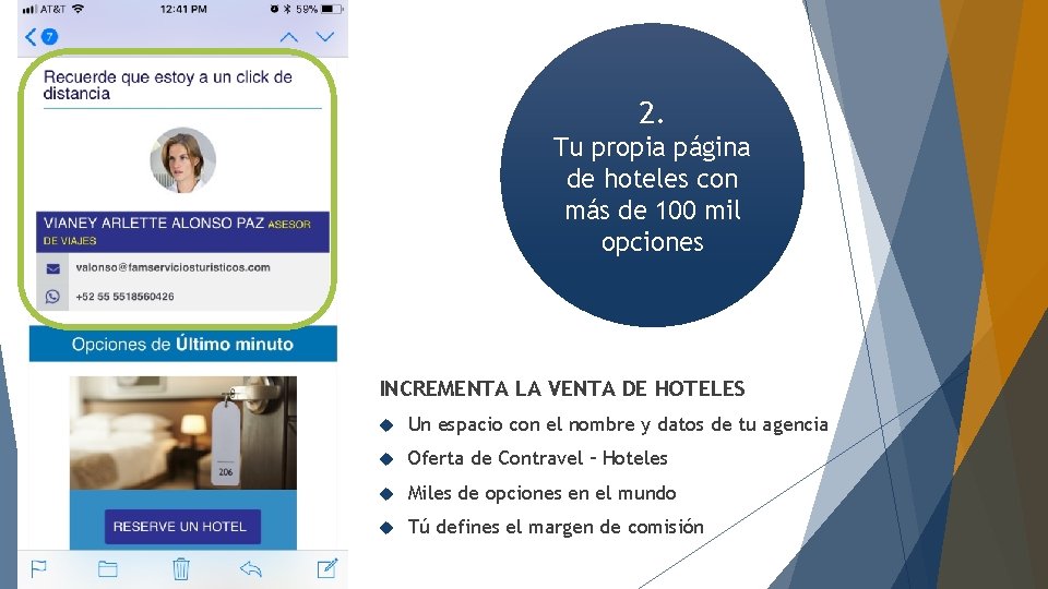 2. Continuando con el correo Tu propia página de hoteles con más de