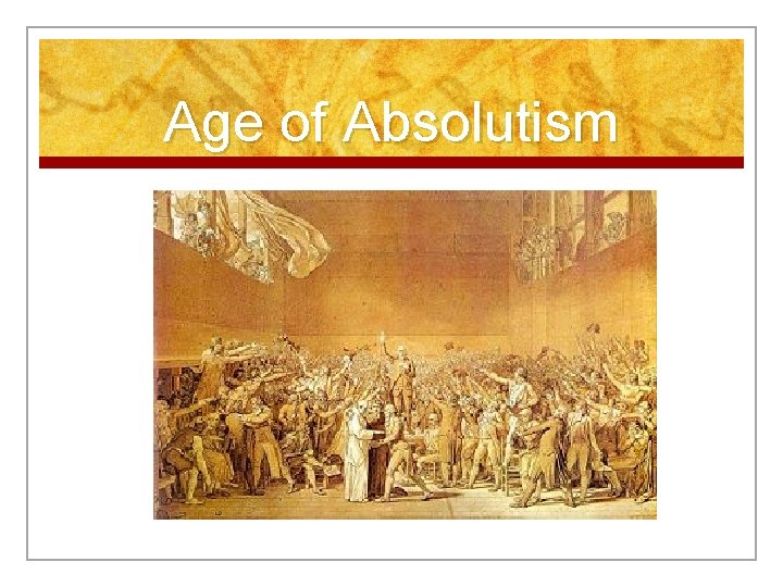 Age of Absolutism 