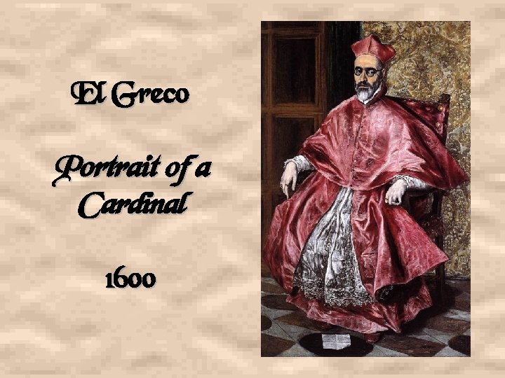 El Greco Portrait of a Cardinal 1600 