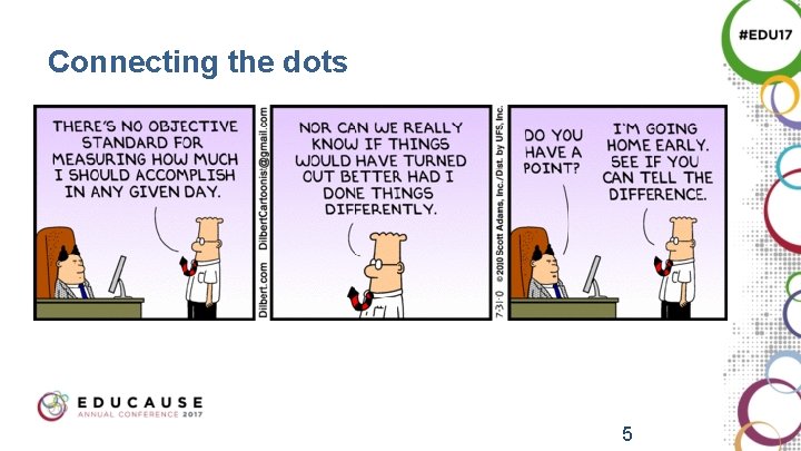 Connecting the dots 5 Connecting the dots 5