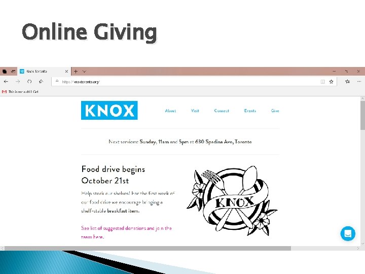 Online Giving 