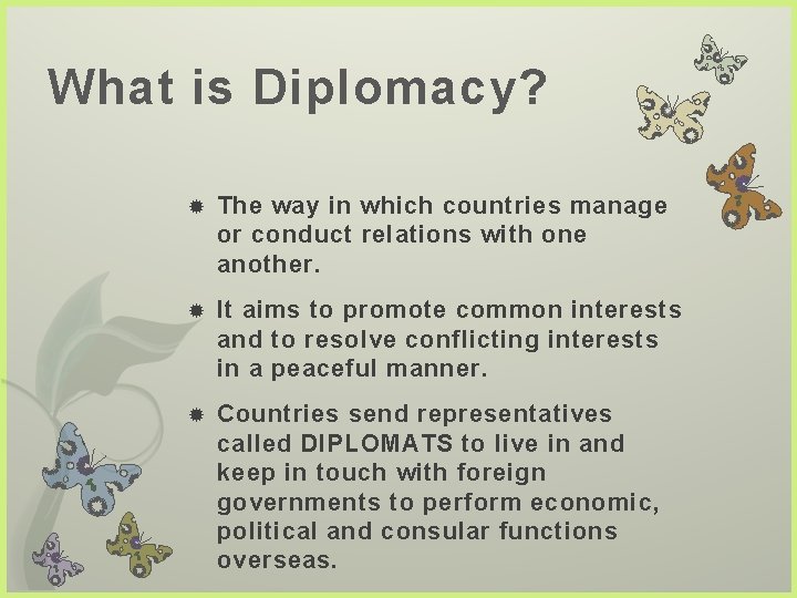 Diplomacy 7 Chapter 6 What Is Diplomacy The