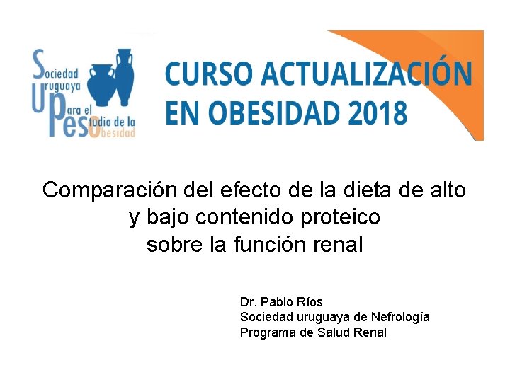 Comparación del efecto de la dieta de alto y bajo contenido proteico sobre la Comparación del efecto de la dieta de alto y bajo contenido proteico sobre la
