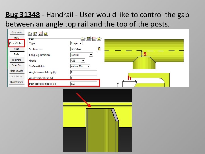 Bug 31348 - Handrail - User would like to control the gap between an