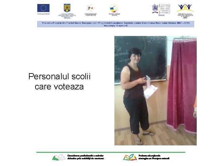 Personalul scolii care voteaza 