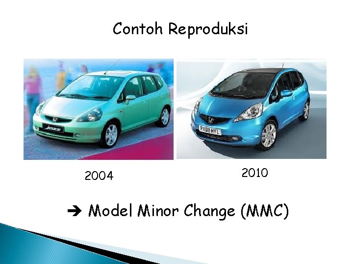 Contoh Reproduksi 2004 2010 Model Minor Change (MMC) 