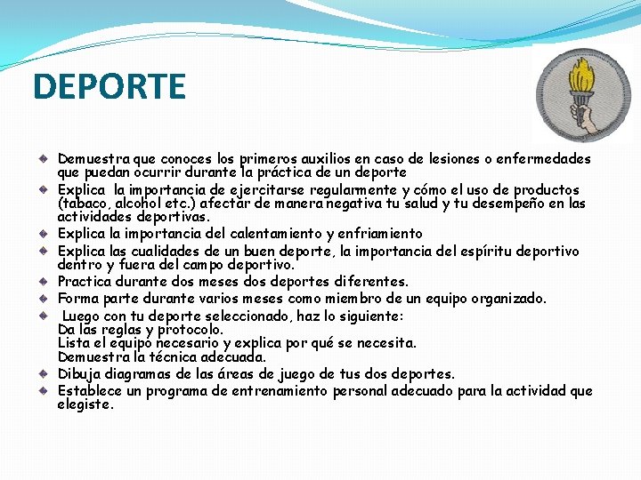 DEPORTE Demuestra que conoces los primeros auxilios en caso de lesiones o enfermedades que