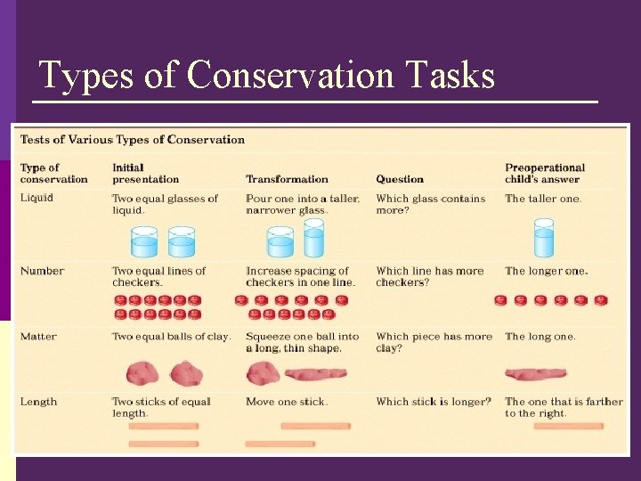Types of Conservation Tasks 