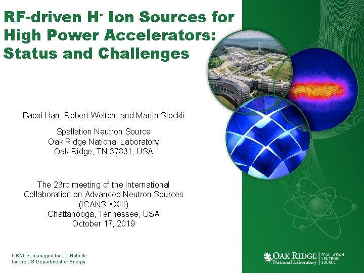 RF-driven H- Ion Sources for High Power Accelerators: Status and Challenges Baoxi Han, Robert RF-driven H- Ion Sources for High Power Accelerators: Status and Challenges Baoxi Han, Robert