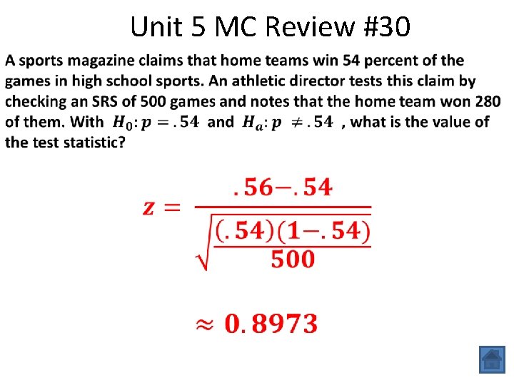 Unit 5 MC Review #30 