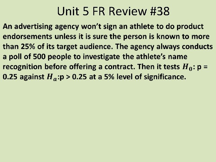 Unit 5 FR Review #38 