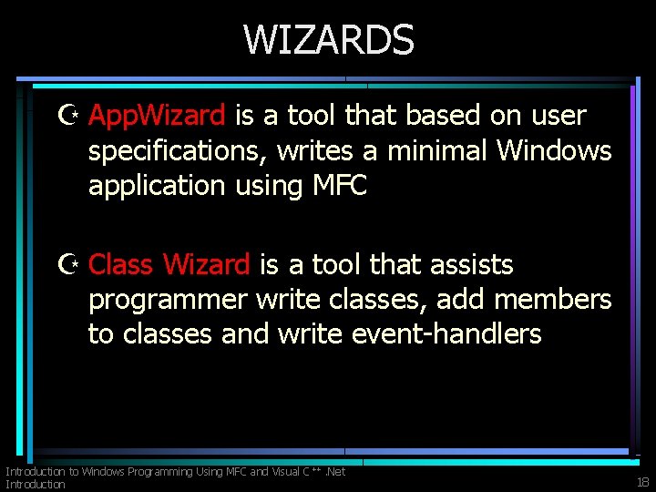 WIZARDS Z App. Wizard is a tool that based on user specifications, writes a