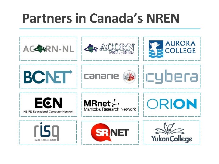 Partners in Canada’s NREN 4 