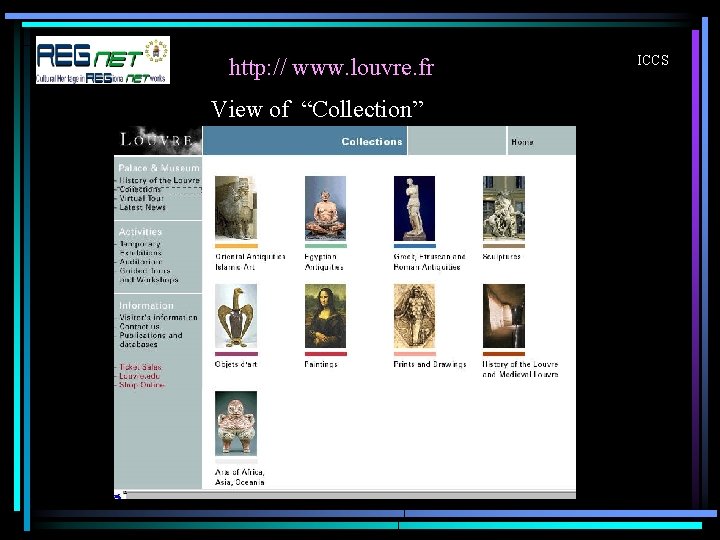 http: // www. louvre. fr View of “Collection” ICCS 