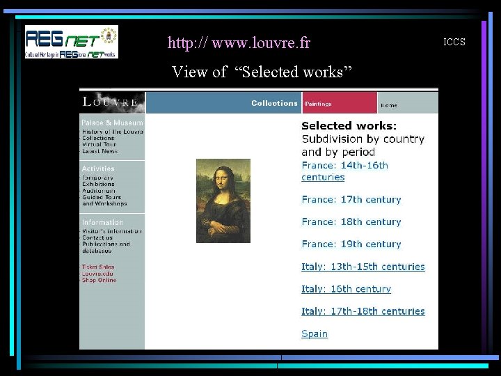 http: // www. louvre. fr View of “Selected works” ICCS 