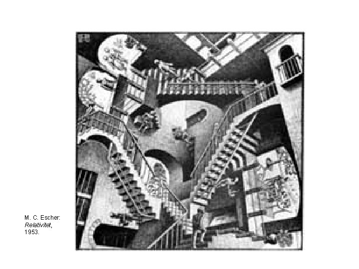 M. C. Escher: Relativitet, 1953. 