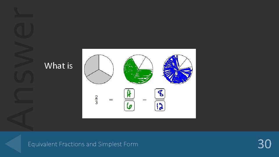 Answer What is Equivalent Fractions and Simplest Form 30 