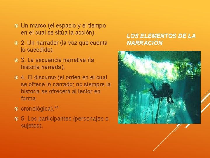  Un marco (el espacio y el tiempo en el cual se sitúa la