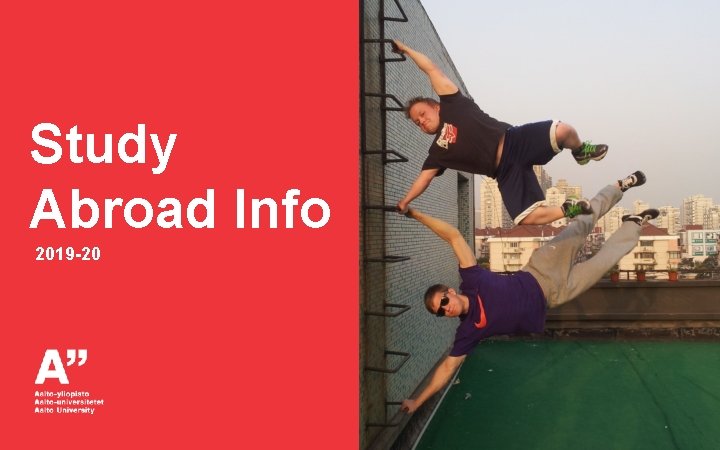 Study Abroad Info 2019 -20 