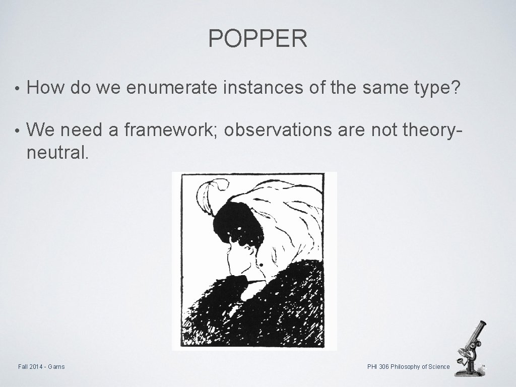 POPPER • How do we enumerate instances of the same type? • We need