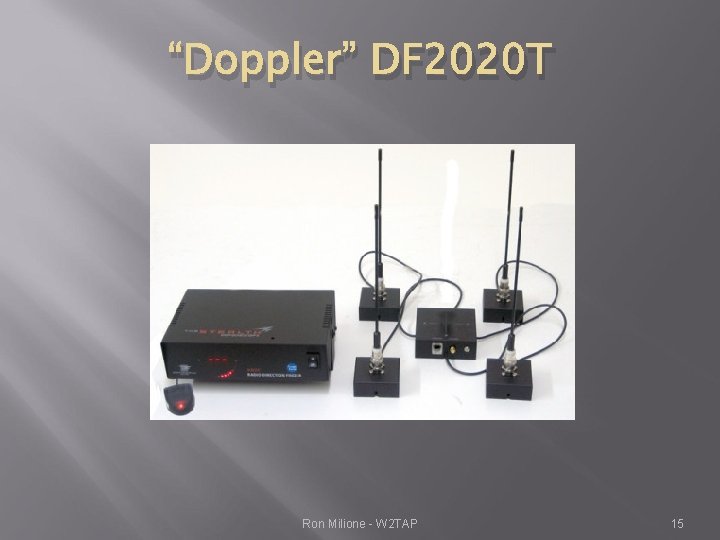 “Doppler” DF 2020 T Ron Milione - W 2 TAP 15 