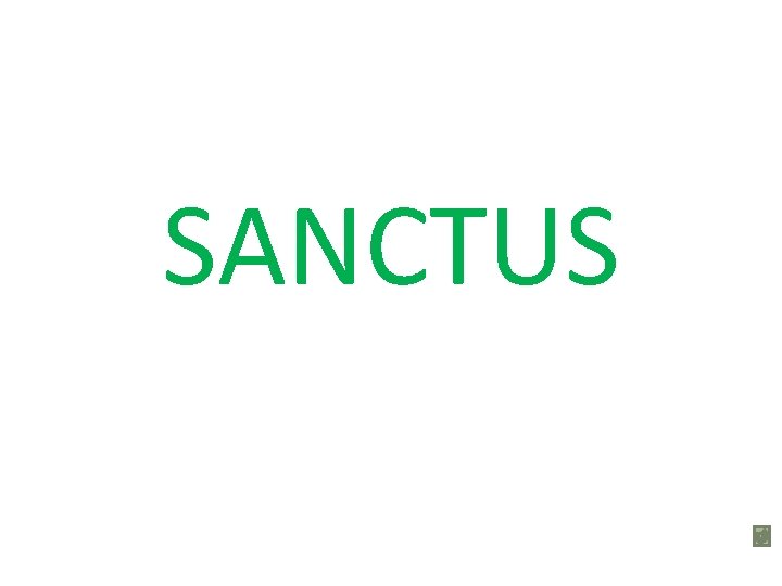 SANCTUS 