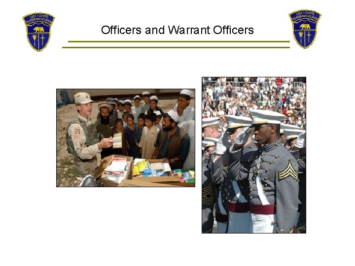 Officers and Warrant Officers 