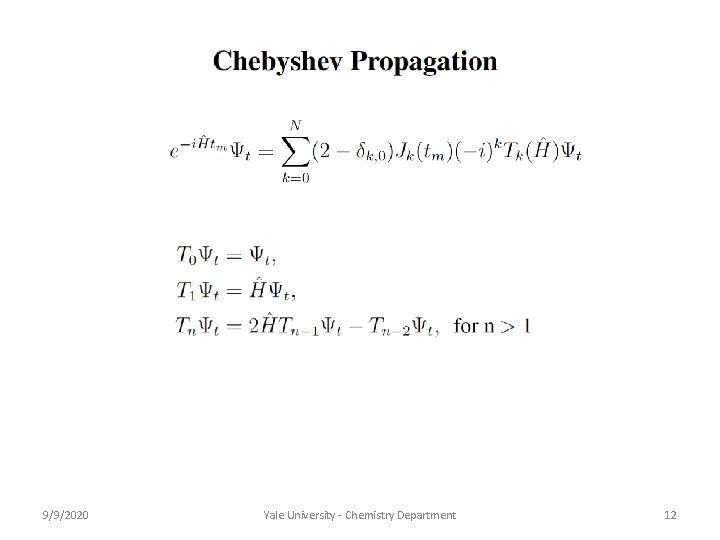 9/9/2020 Yale University - Chemistry Department 12 9/9/2020 Yale University - Chemistry Department 12