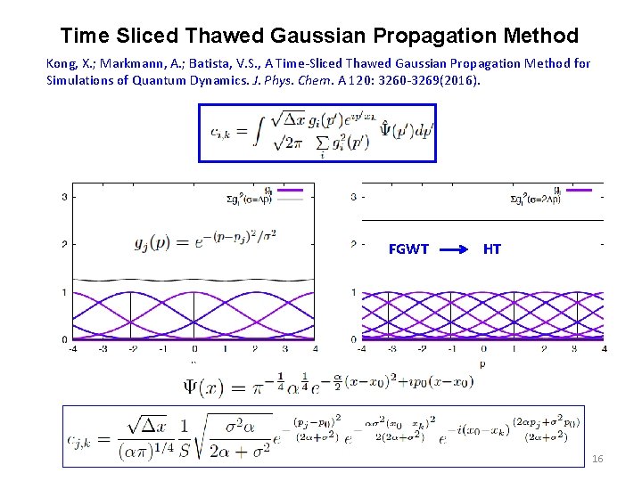 Time Sliced Thawed Gaussian Propagation Method Kong, X. ; Markmann, A. ; Batista, V. Time Sliced Thawed Gaussian Propagation Method Kong, X. ; Markmann, A. ; Batista, V.