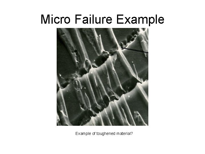 Micro Failure Example of toughened material? 
