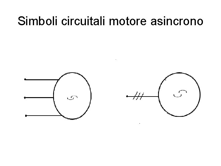 Simboli circuitali motore asincrono 