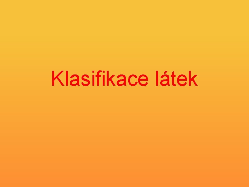 Klasifikace látek 