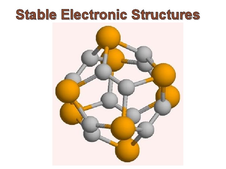 Stable Electronic Structures 