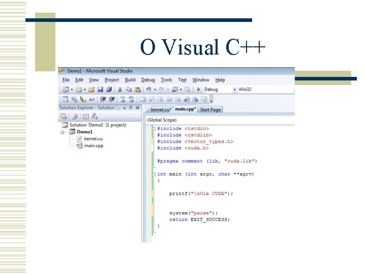 O Visual C++ 